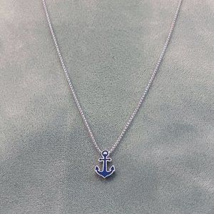 Alex and Ani silver necklace with anchor charm